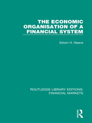 cover image of The Economic Organisation of a Financial System